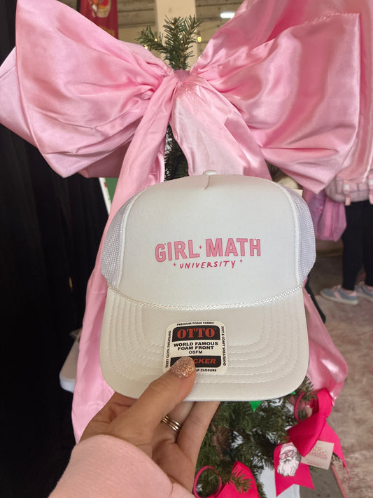 Girl math hat
