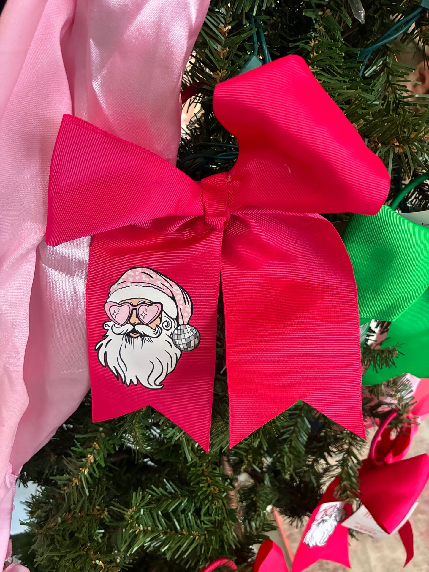 Disco Santa bow